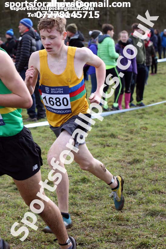 Boys under-15s 2019 British Athletics Inter Counties Cross Country, Prestwood Hall, Loughborough. Photo:  David T. Hewitson/Sports for All Pics